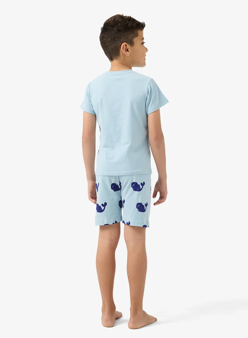 بنياتا بيجامة بأكمام قصيرة